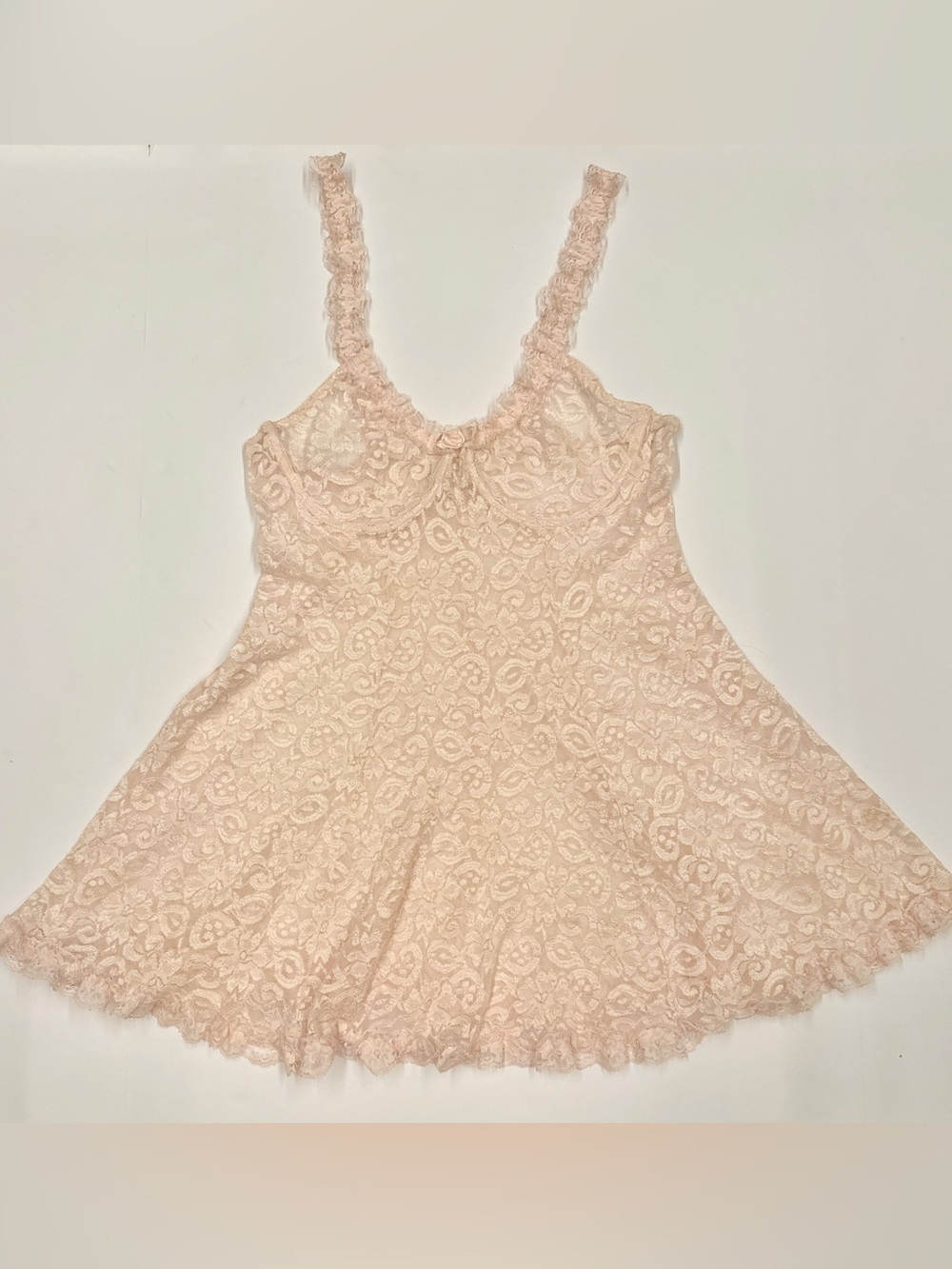 Vintage Sears Lace Nightgown XL Coquette Lingerie Fairy grunge y2k